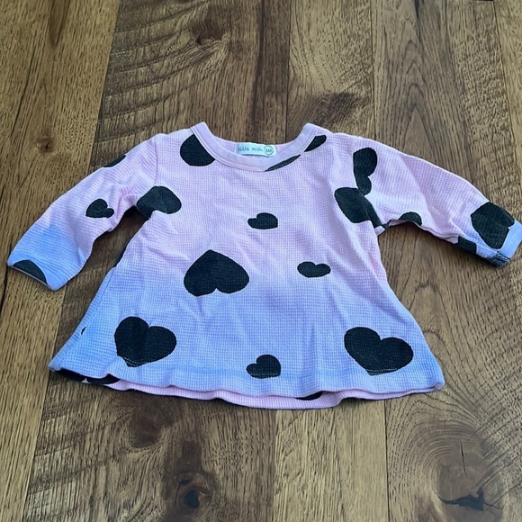 Little Mish Girl’s Tie Dye Heart top Size 3M - Picture 1 of 4